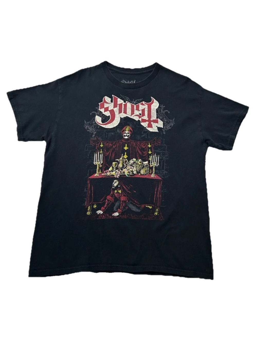 Ghost Band Last Supper T-Shirt Mens Large LG Official Papa Emeritus Rock Metal